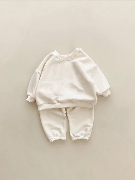 FMPDC baby Костюм Весна детский для малышей новорожденных, белый, фото 2