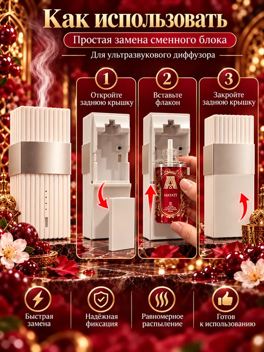 Aromainstinct Сменный блок для аромадиффузора MINI Hayati, белый, фото 3