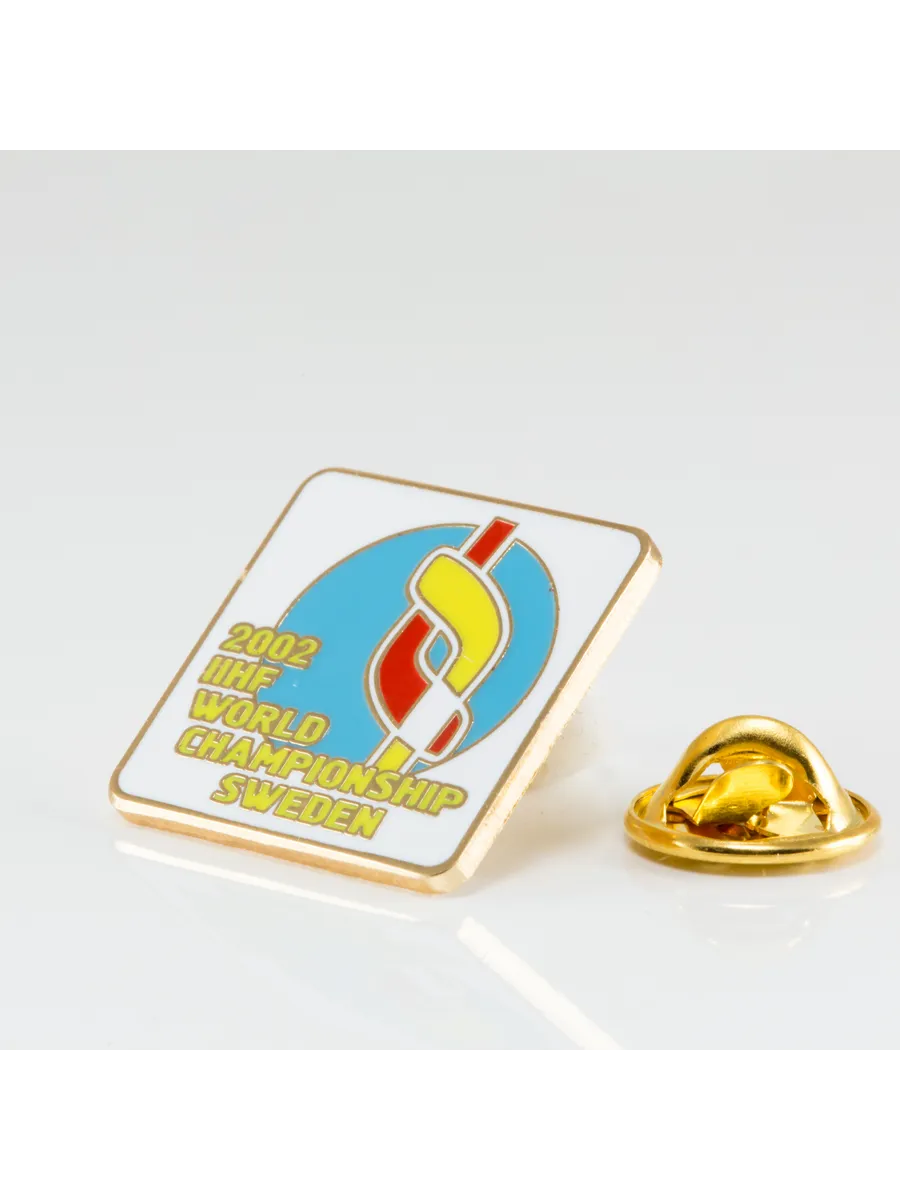 Хоккейный значок Чемпионат мира по хоккею 2002 (Швеция)