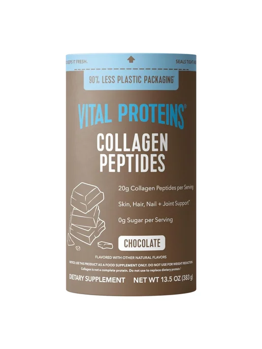 Vital Proteins Collagen Peptides, коллагеновые пептиды, шоколад, 383 г, 383 г