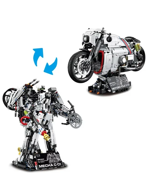 LEGO Конструктор Мотоцикл 2 в 1 Lutesll C-01 2616 деталей, вариант, фото 2