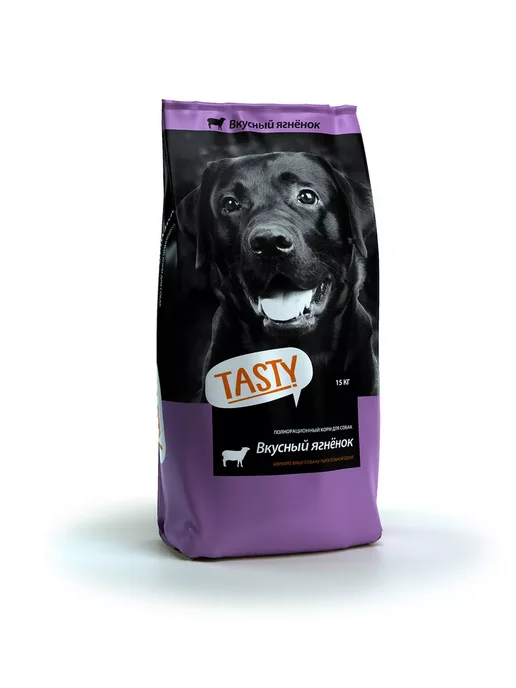 Сухой корм Tasty PETFOOD для собак, взрослые, ягненок, 15 кг, фото 3