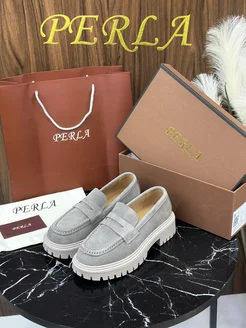 Лоферы из натуральной замши на платформе PERLA 309940962 купить за 3 085 ₽ в интернет-магазине Wildberries