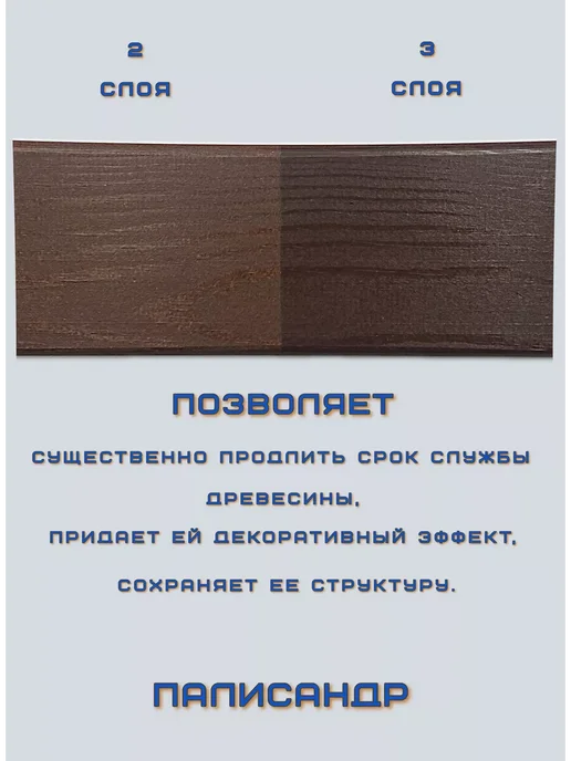 Лак акриловый для дерева без запаха палисандр 0 9л, 9 л, фото 3