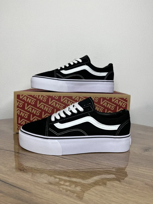 Meg Mix Кеды Ванс Old Skool Platform, черный