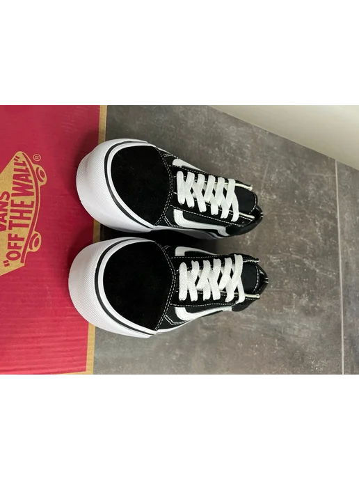 Meg Mix Кеды Ванс Old Skool Platform, черный, фото 4