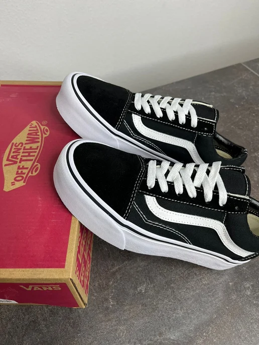 Meg Mix Кеды Ванс Old Skool Platform, черный, фото 5