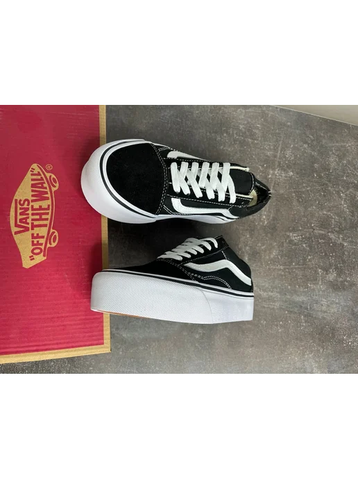 Meg Mix Кеды Ванс Old Skool Platform, черный, фото 6