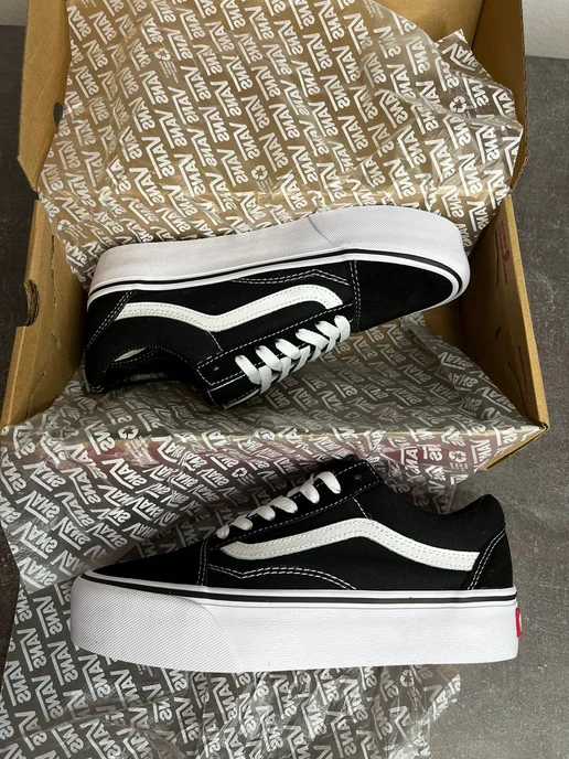 Meg Mix Кеды Ванс Old Skool Platform, черный, фото 7