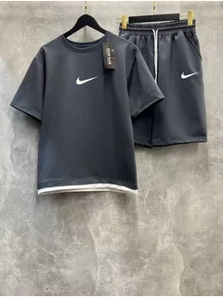 Костюм спортивный летний футболка и шорты Nike MPP_Fashion 309984865 купить за 1 750 ₽ в интернет-магазине Wildberries