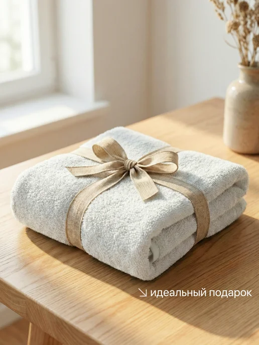KADRIYA HOME Полотенце банное махровое большое 100x150 см отельное, 100x150 см, фото 6