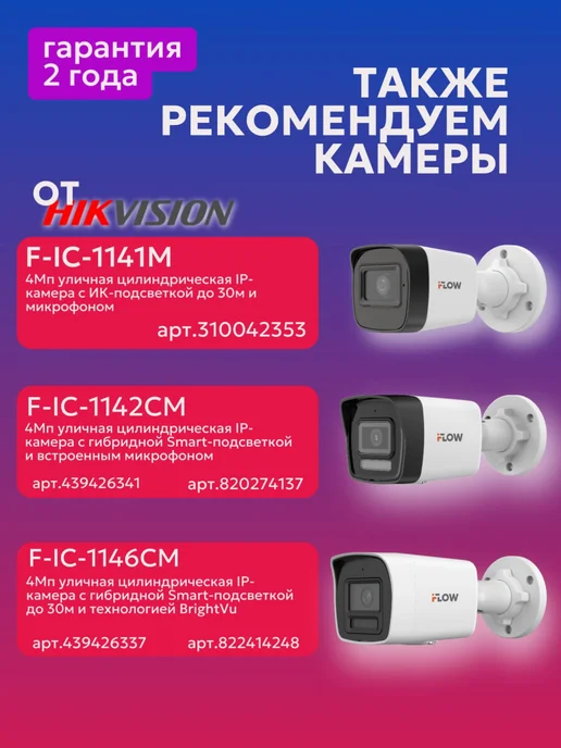 iFlow Гибридный HD-TVI видеорегистратор F-HR-2164 (DS-H216QA), белый, фото 2
