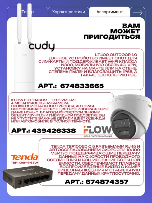 iFlow Видеорегистратор видеонаблюдения F-NR-104PE (DS-N204P), белый, фото 4