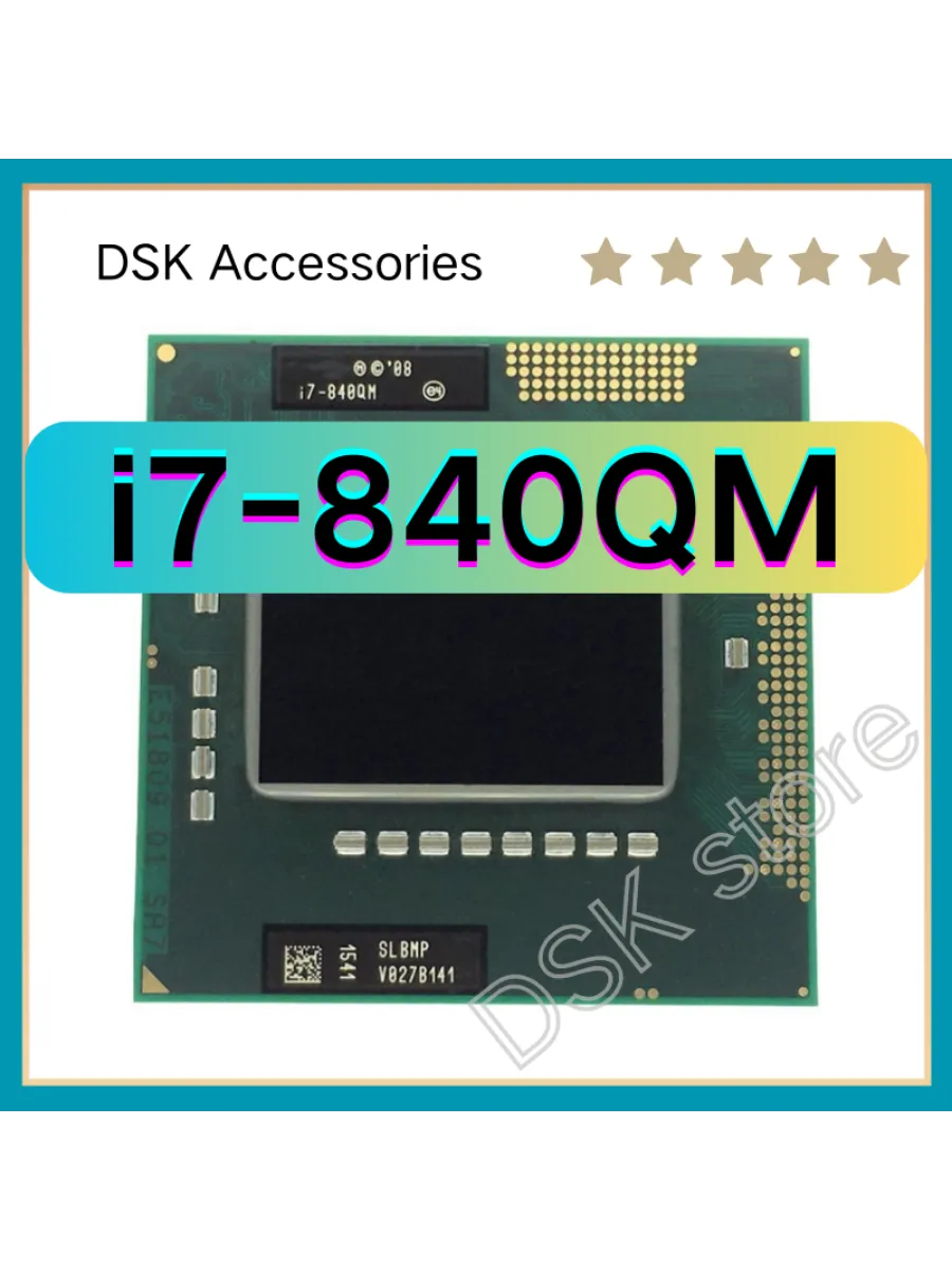 Intel Процессор Core i7-840QM I7 840QM 1,8ГГц 8МБ 45Вт CPU