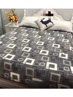 Плед покрывало на диван и кровать пушистый 180x200 310079200 купить за 411 ₽ в интернет-магазине Wildberries