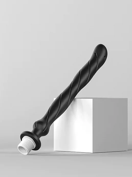 Bestsex Силиконовая насадка для анального душа 42см, Гибкая 27см, фото 3