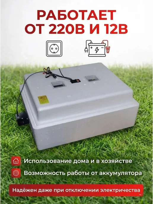 Несушка Инкубатор для яиц автоматический на 104 шт 220В 12B, 104 шт, фото 3