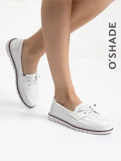 Мокасины женские летние натуральная кожа O`SHADE 310274468 купить за 2 432 ₽ в интернет-магазине Wildberries