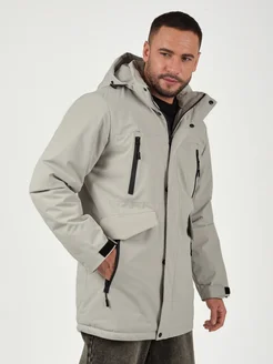 Куртка демисезонная удлиненная с капюшоном больших размеров KINGSO MENS 310279940 купить за 5 138 ₽ в интернет-магазине Wildberries