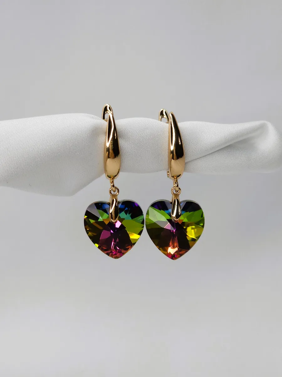 Серьги с кристаллом Swarovski
