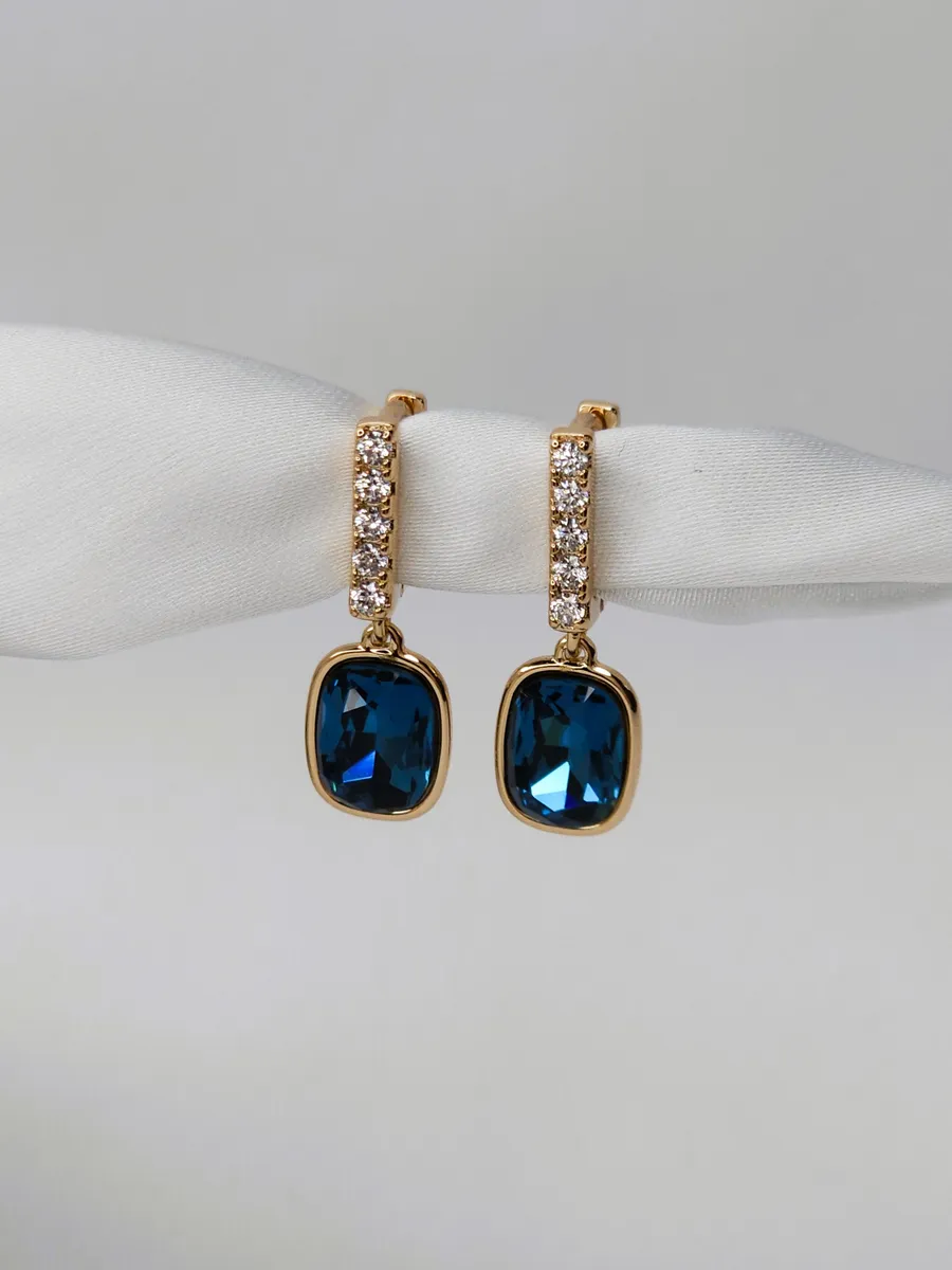 Серьги с кристаллом Swarovski