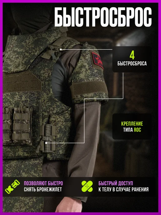 АРМИ МОЛЛ Тактический бронежилет UNIVERSAL ARMOR пиксель, вариант, фото 6