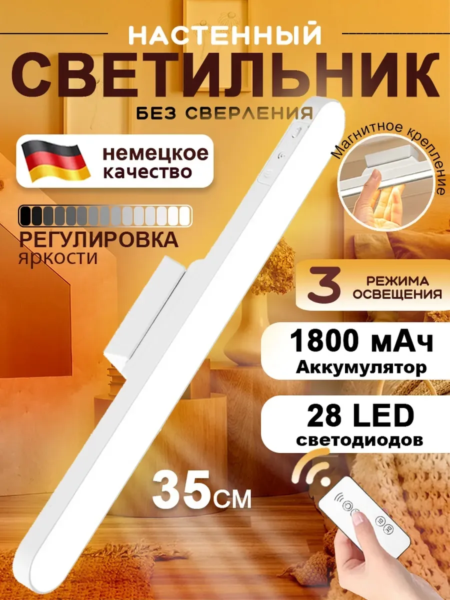 Светильник настенный беспроводной лампа подвесная