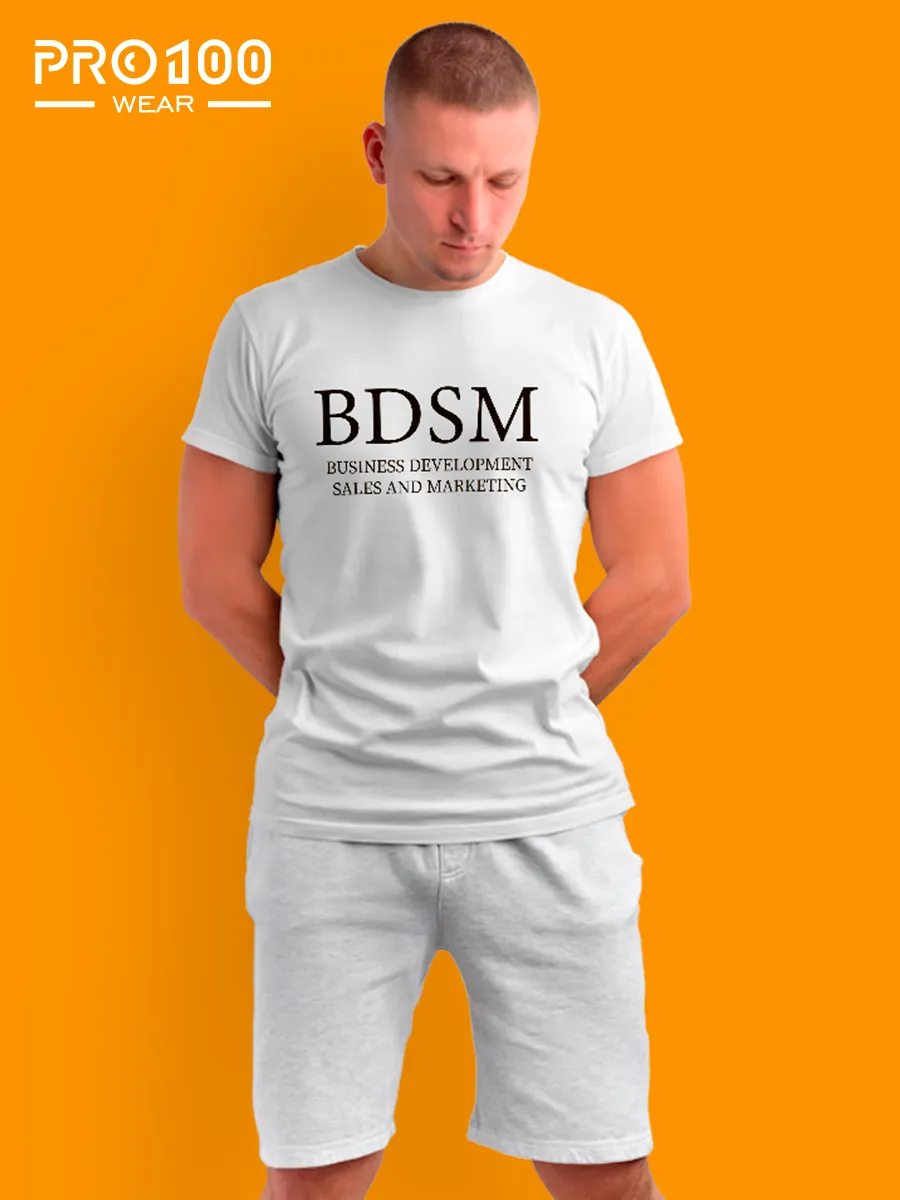 Футболка с надписью BDSM