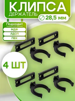 Клипса для мебельного цоколя черные 4 шт ROFFA 310526962 купить за 135 ₽ в интернет-магазине Wildberries
