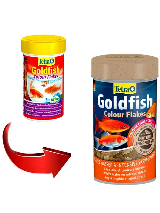TETRA Корм для золотых рыбок Goldfish Colour хлопья 100 мл 2 шт, 100 мл, 2 шт, фото 2