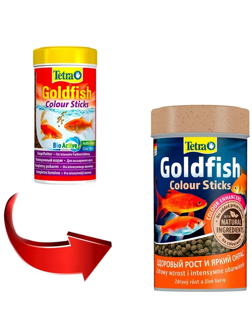TETRA Корм рыб аквариумных золотых Goldfish Colour Sticks 250 мл 2…, 250 мл, фото 2
