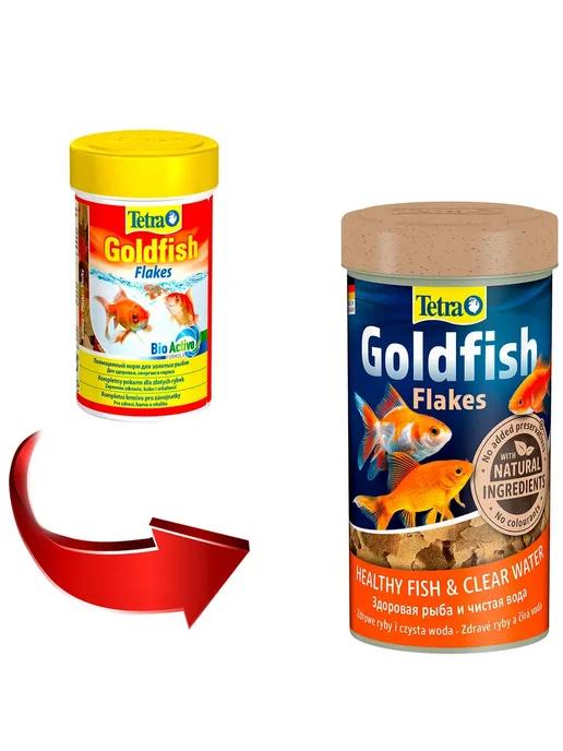 TETRA Корм рыб аквариумных золотых хлопья Goldfish Flakes 100мл 4ш, 100 мл, фото 2