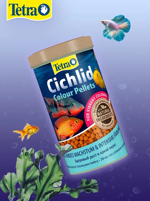 TETRA Корм для рыб цихлид шарики Cichlid Colour Pellets 500 мл 4 ш…, 500 мл, фото 4