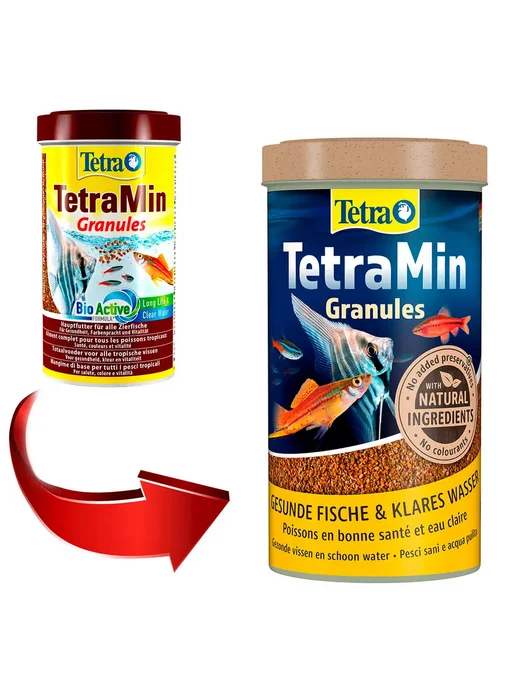 TETRA Корм для рыб аквариумных гранулы TetraMin Granules 250мл 2шт, 500 мл, 2 шт, фото 2