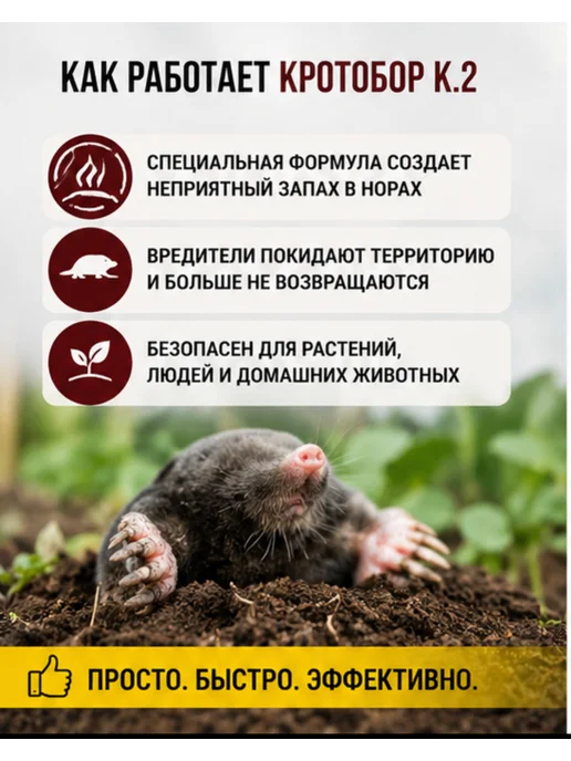 РУБИТ Кротобор от кротов 5шт по 10мл, 5 шт, 10 мл, фото 3