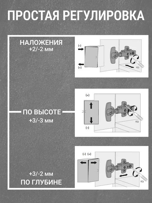 Hettich Петля мебельная накладная с доводчиком 110 градусов, 10 шт, 10 шт, фото 3