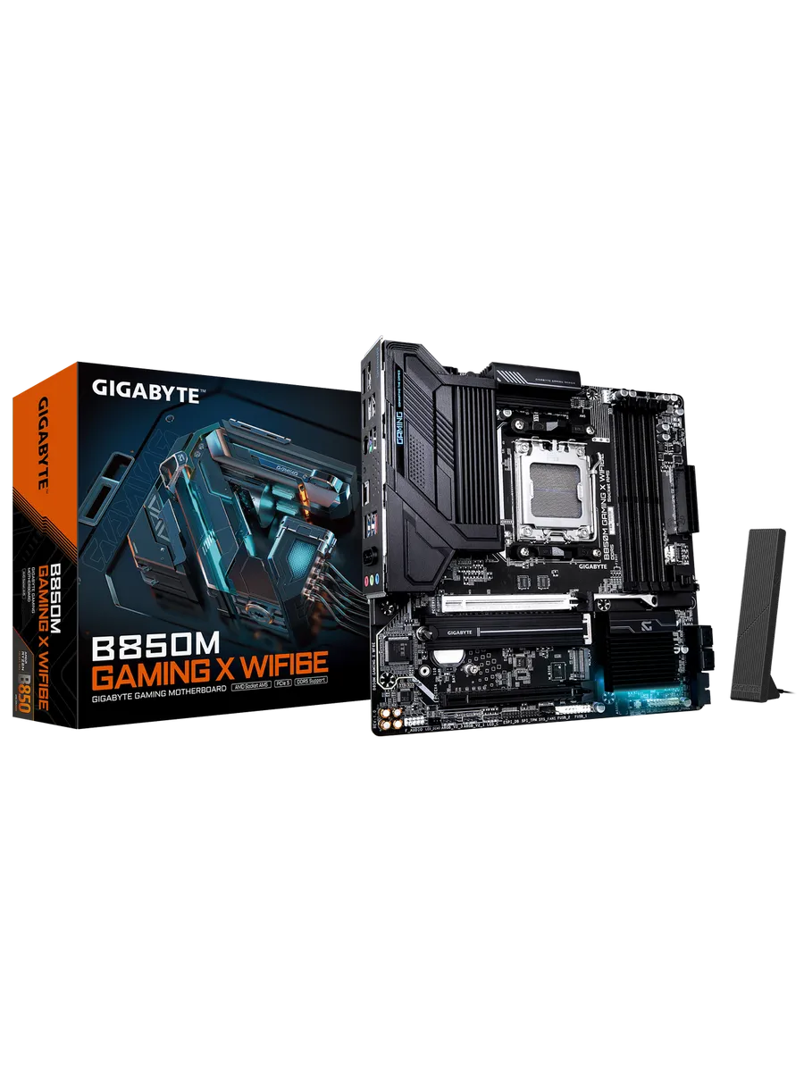 Материнская плата B850M GAMING X WIFI6E AM5 AMD B850 mATX RT Gigabyte 311062032 купить в интернет‑магазине Wildberries