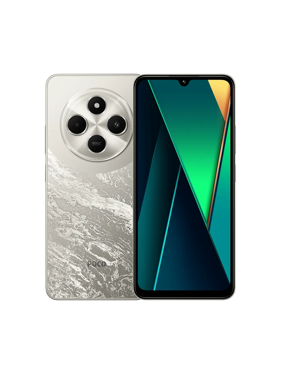 Смартфон Poco C75 6 128 ГБ золотой РСТ Xiaomi 311163078 купить за 19 887 ₽ в интернет‑магазине Wildberries