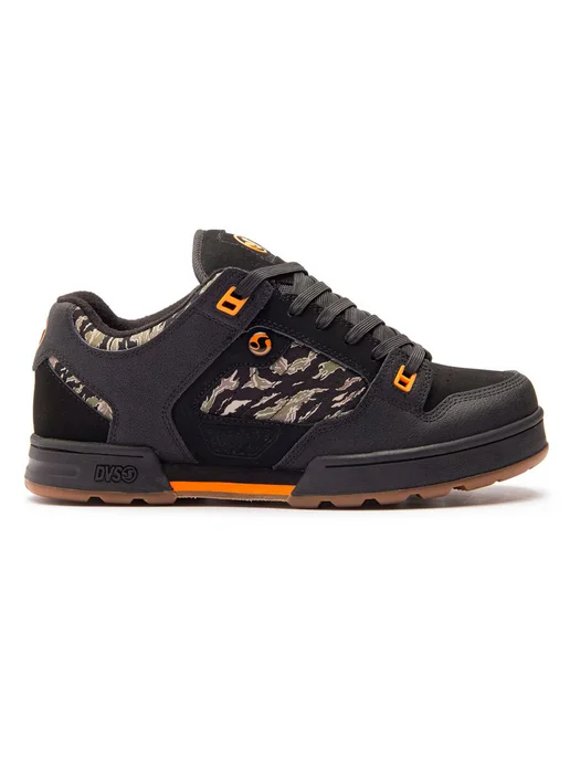 DVS Кеды низкие MILITIA Black Jungle Camo Nubuck, черный
