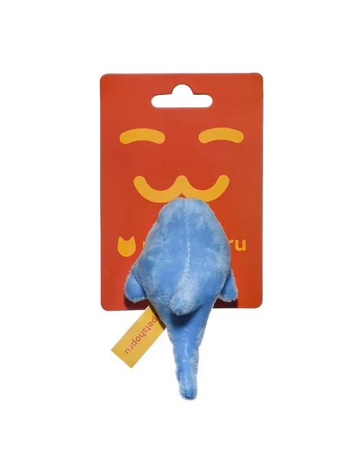PetShop Игрушка для собак и кошек мягкая акула 11 см, голубой, фото 3