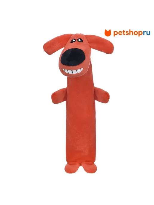 PetShop Игрушка для собак и кошек мягкая шуршащая собака 29 см, красный, фото 2