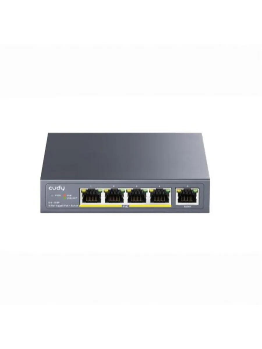 Коммутатор GS1005P 5-Port Gigabit PoE+ Switch 60W
