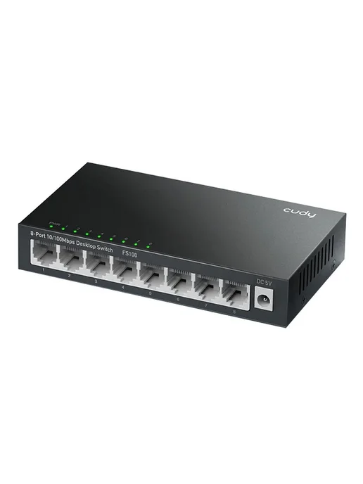 Cudy Коммутатор FS108 8-Port 10 100 Mbps Metal Switch, 8-Port 10 100 Mbps