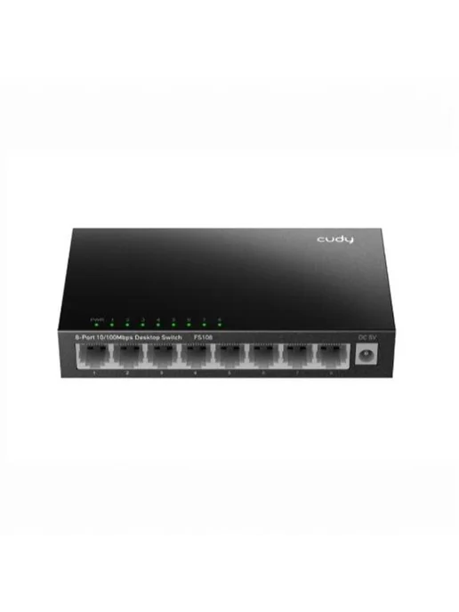 Cudy Коммутатор FS108 8-Port 10 100 Mbps Metal Switch, 8-Port 10 100 Mbps, фото 2