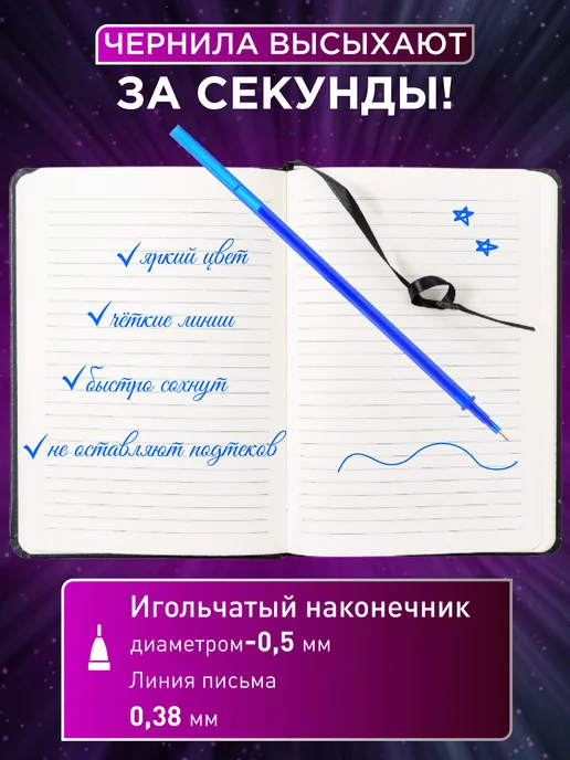 ПишиStore Стержни для ручек пиши стирай синие 160 шт, 160 шт, фото 2