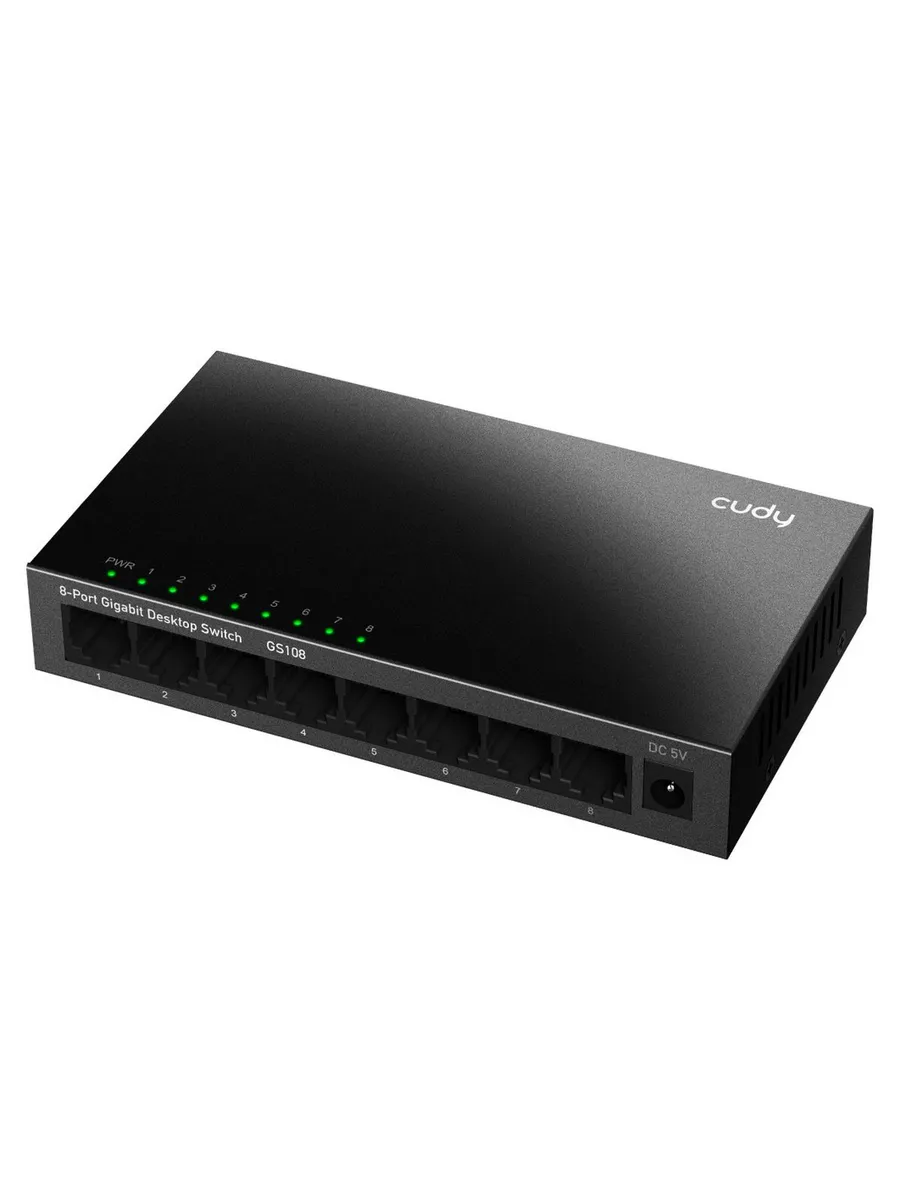 Коммутатор GS108 8-Port Gigabit Metal Switch