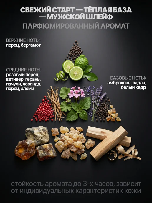 EYMA Гель для душа и шампунь 2в1 парфюмированный мужской JUDE, 460 мл, фото 2