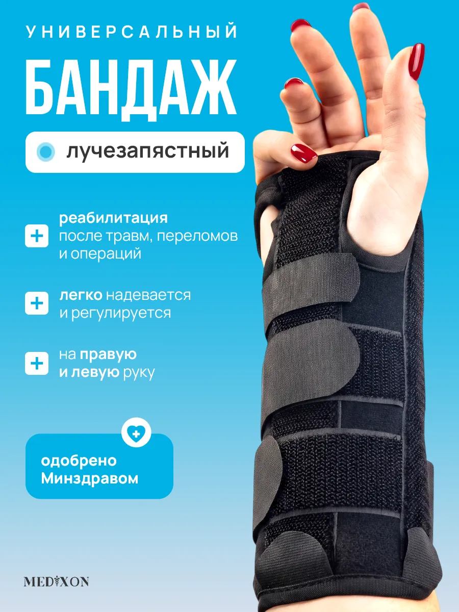 Бандаж на лучезапястный сустав, ортез, ортопедический