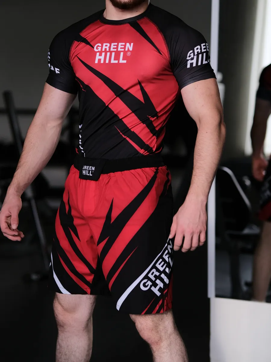 Рашгард мужской спортивный комплект GREEN HILL IMMAF