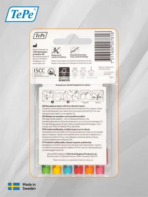 TePe Межзубные ершики Interdental Brush mixed, mixed, фото 7